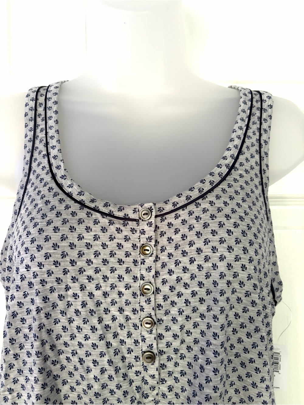 Gap Love By Gap Pajama Set Grey Blue size Small NWT - Picture 3 of 16